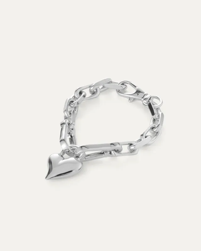 Padlock Heart Chain Bracelet sold by JENNY BIRD