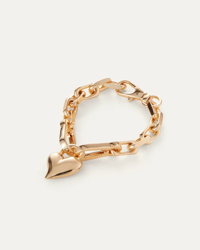 Padlock Heart Chain Bracelet sold by JENNY BIRD