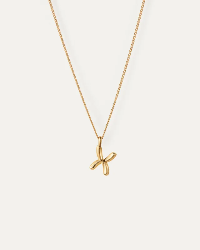Monogram Necklace - X sold by JENNY BIRD