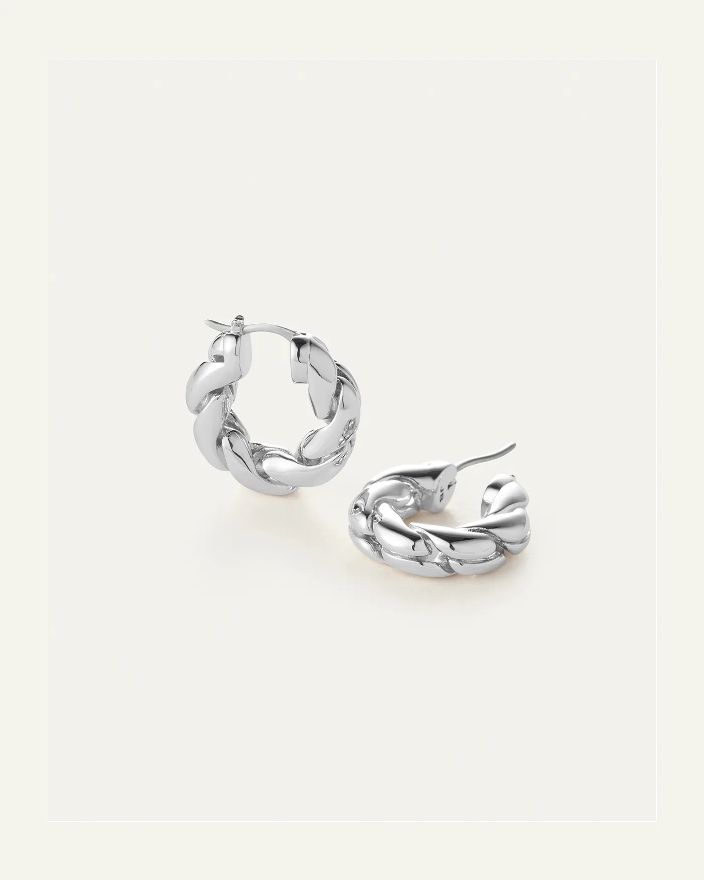 Braided Hoop Earrings sold by JENNY BIRD