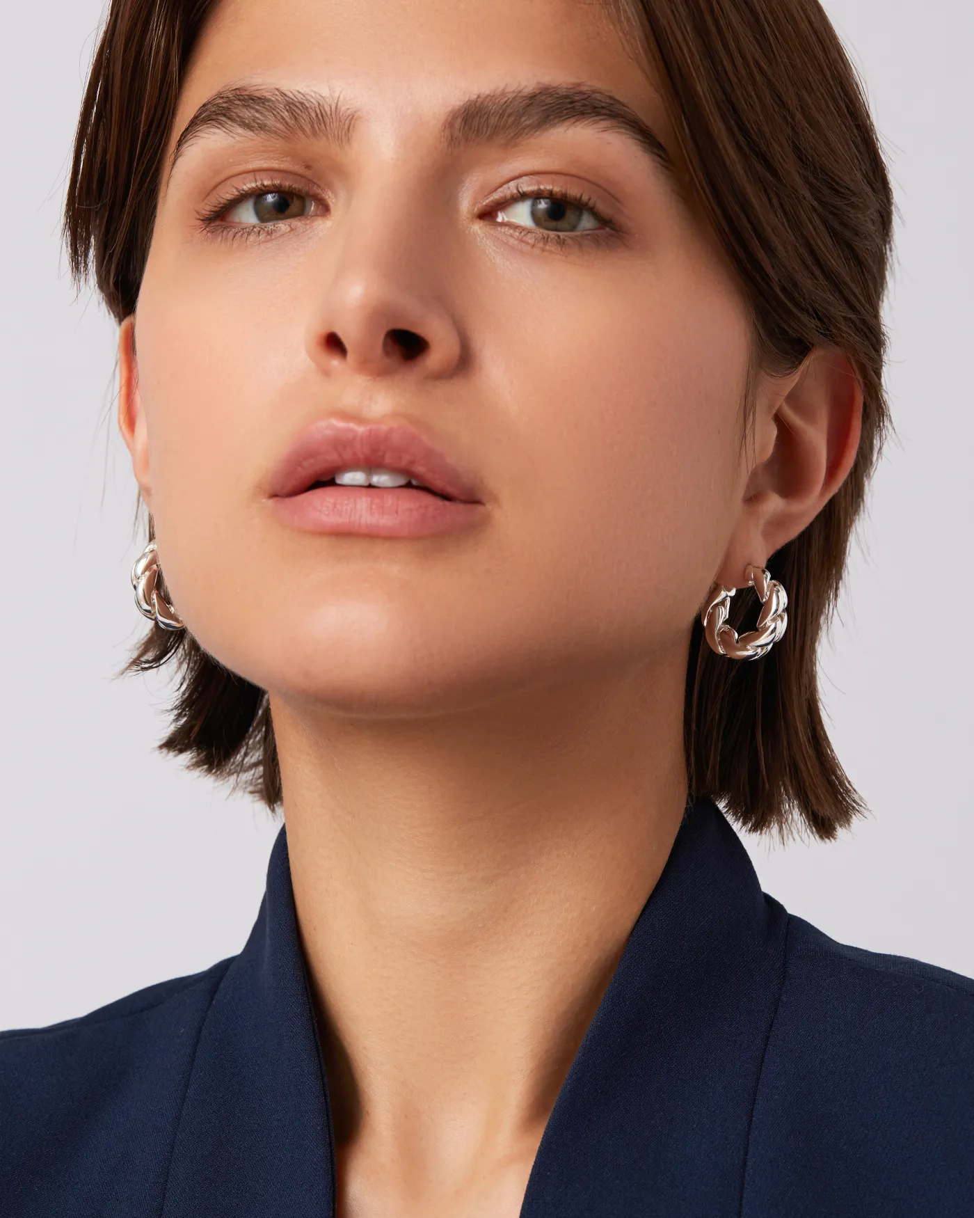 Braided Hoop Earrings sold by JENNY BIRD product image thumbnail 2