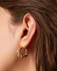 Braided Hoop Earrings sold by JENNY BIRD