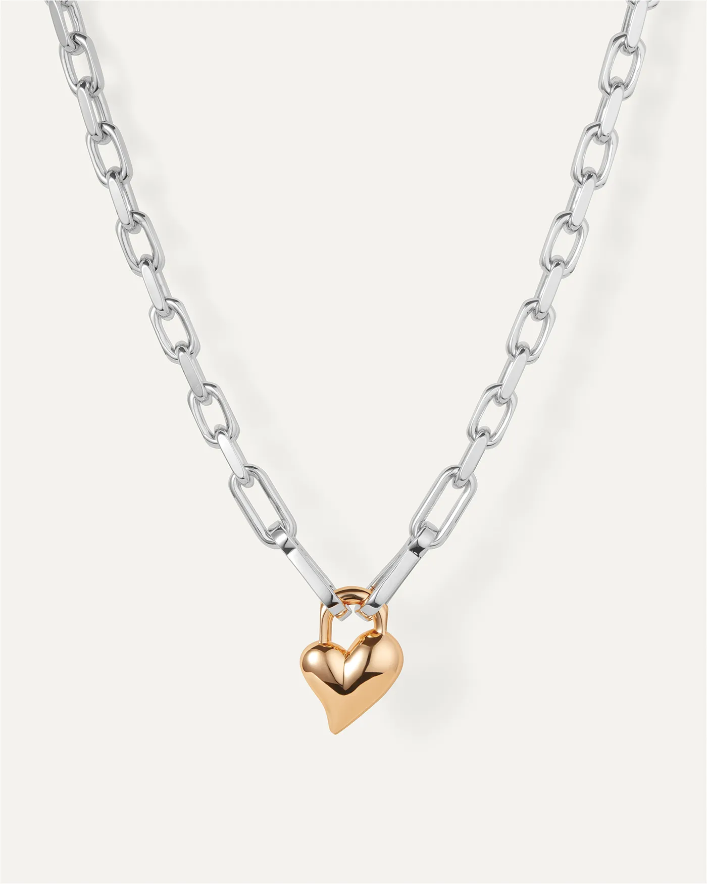 Padlock Heart Pendant Necklace sold by JENNY BIRD product image thumbnail 3