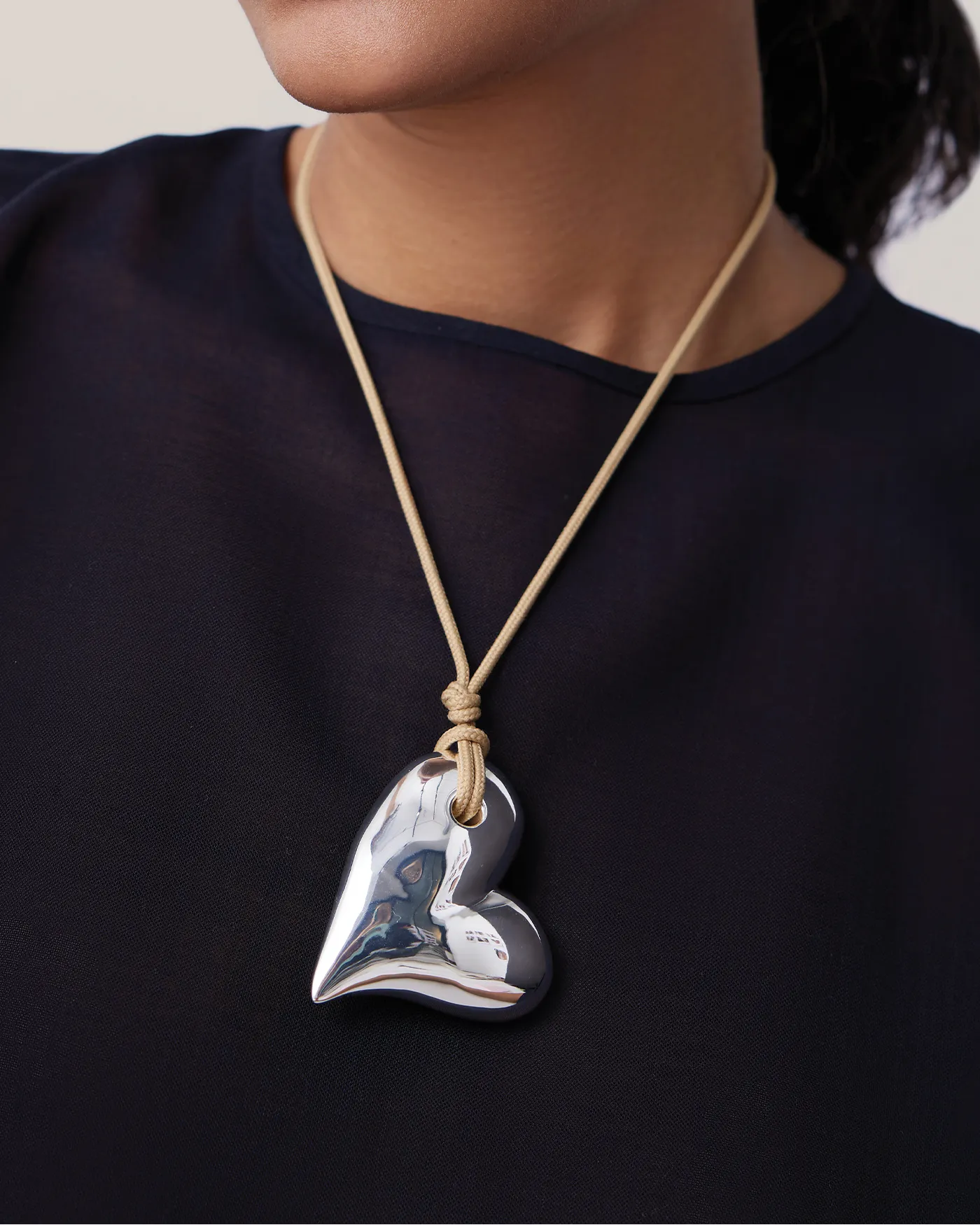 Mega Art Heart on a String Necklace sold by JENNY BIRD product image thumbnail 4