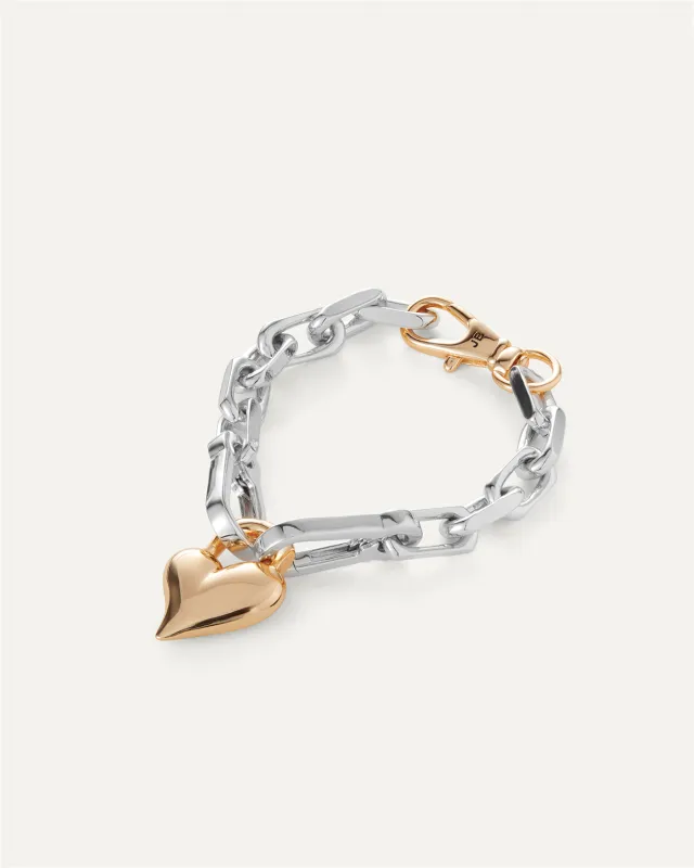 Padlock Heart Chain Bracelet sold by JENNY BIRD