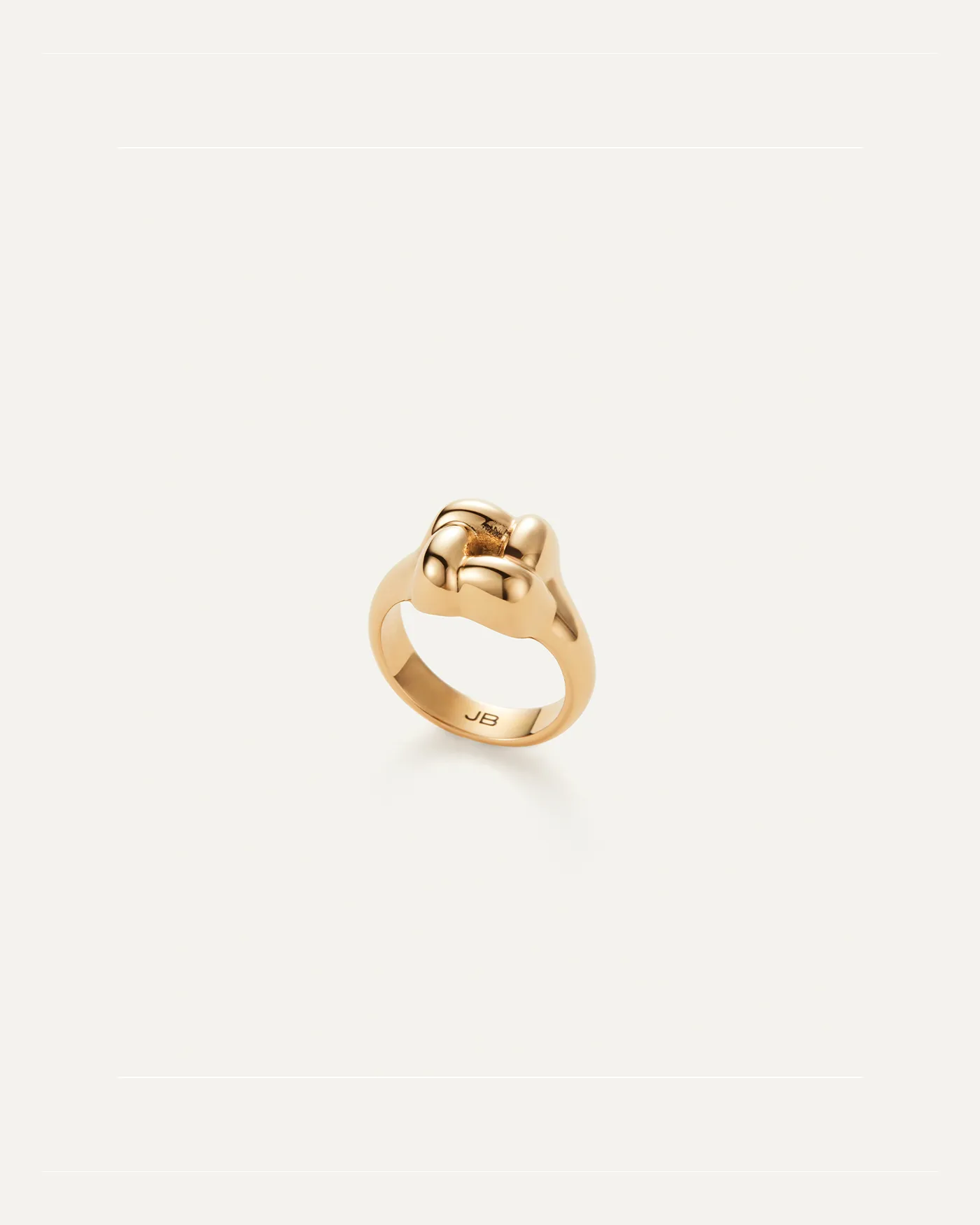 Woven Square Signet Ring sold by JENNY BIRD product image thumbnail 3