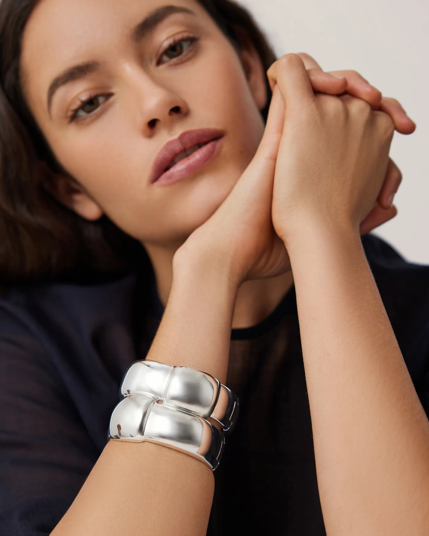 Mega Woven Square Bangle sold by JENNY BIRD product image thumbnail 2