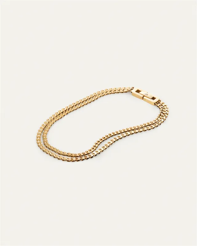 Double Amalfi Anklet made by JENNY BIRD