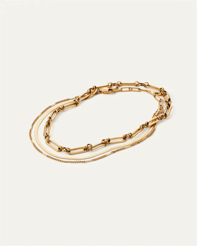 Classic Anklet Stack made by JENNY BIRD