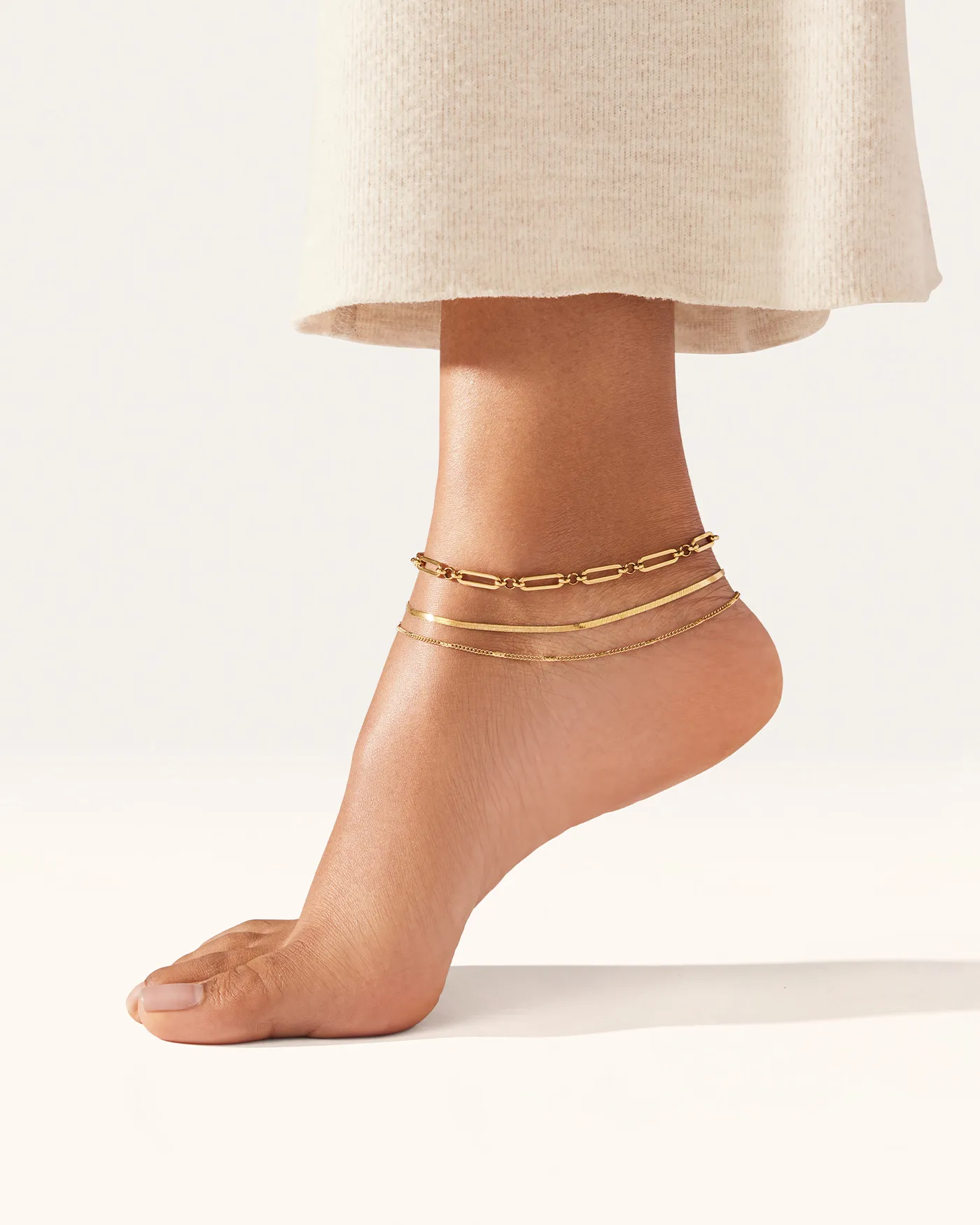 Classic Anklet Stack sold by JENNY BIRD product image thumbnail 2