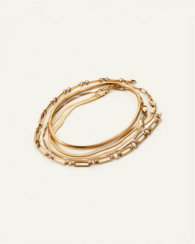 Statement Anklet Stack made by JENNY BIRD