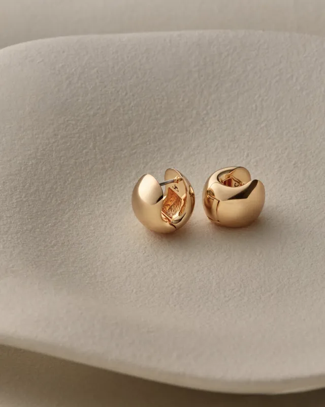 Mini Gemma Hoop Earrings made by JENNY BIRD