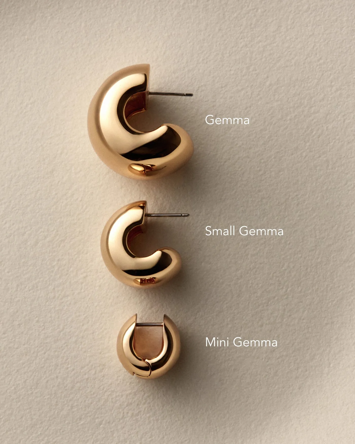 Mini Gemma Hoop Earrings sold by JENNY BIRD product image thumbnail 5
