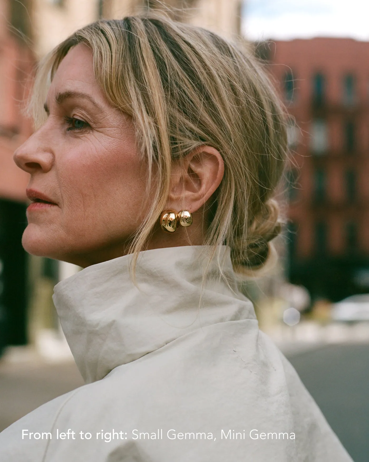 Mini Gemma Hoop Earrings sold by JENNY BIRD product image thumbnail 4