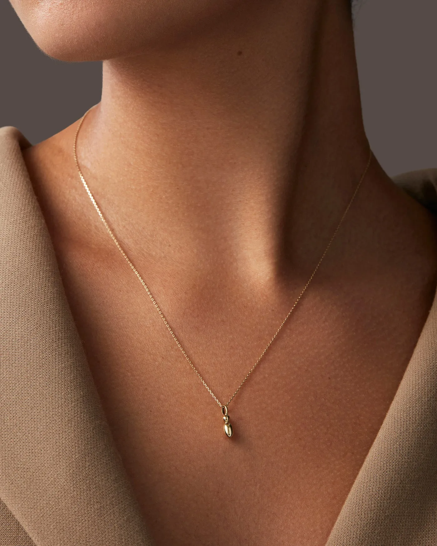 14K Gold Bubble Letter Necklace - I sold by JENNY BIRD product image thumbnail 2