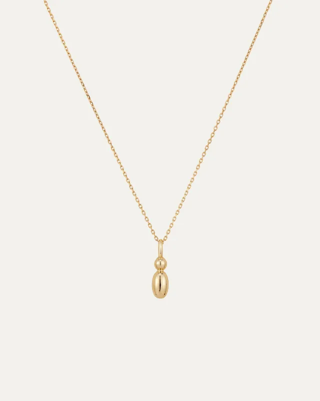 14K Gold Bubble Letter Necklace - I sold by JENNY BIRD