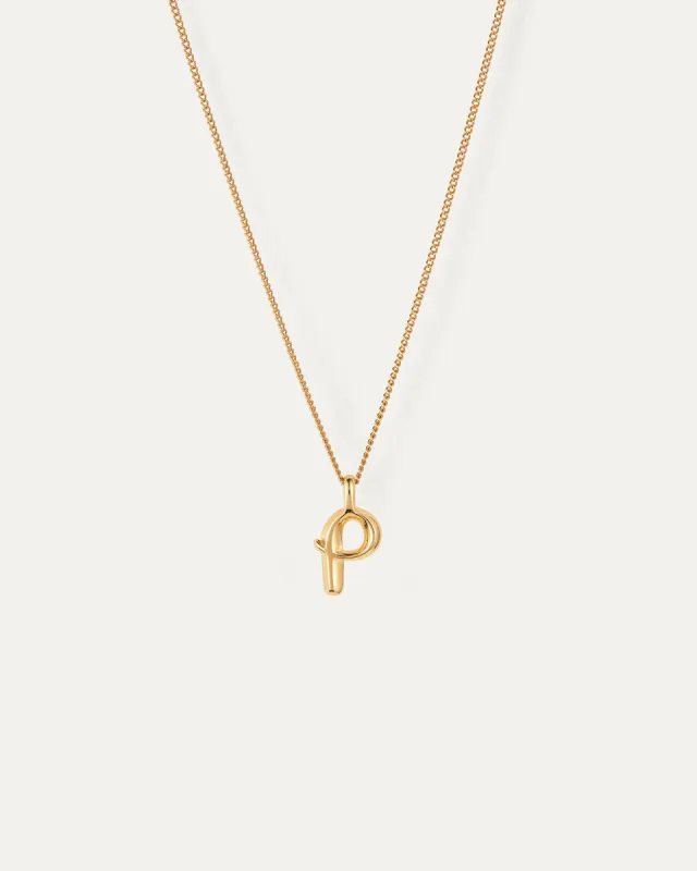 Monogram Necklace - P sold by JENNY BIRD