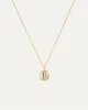 14K Gold Bubble Letter Necklace - D sold by JENNY BIRD