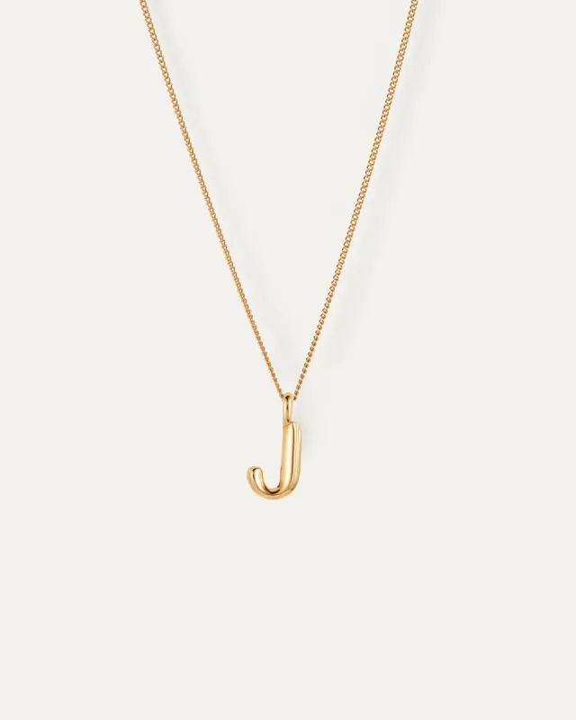 Monogram Necklace - J sold by JENNY BIRD