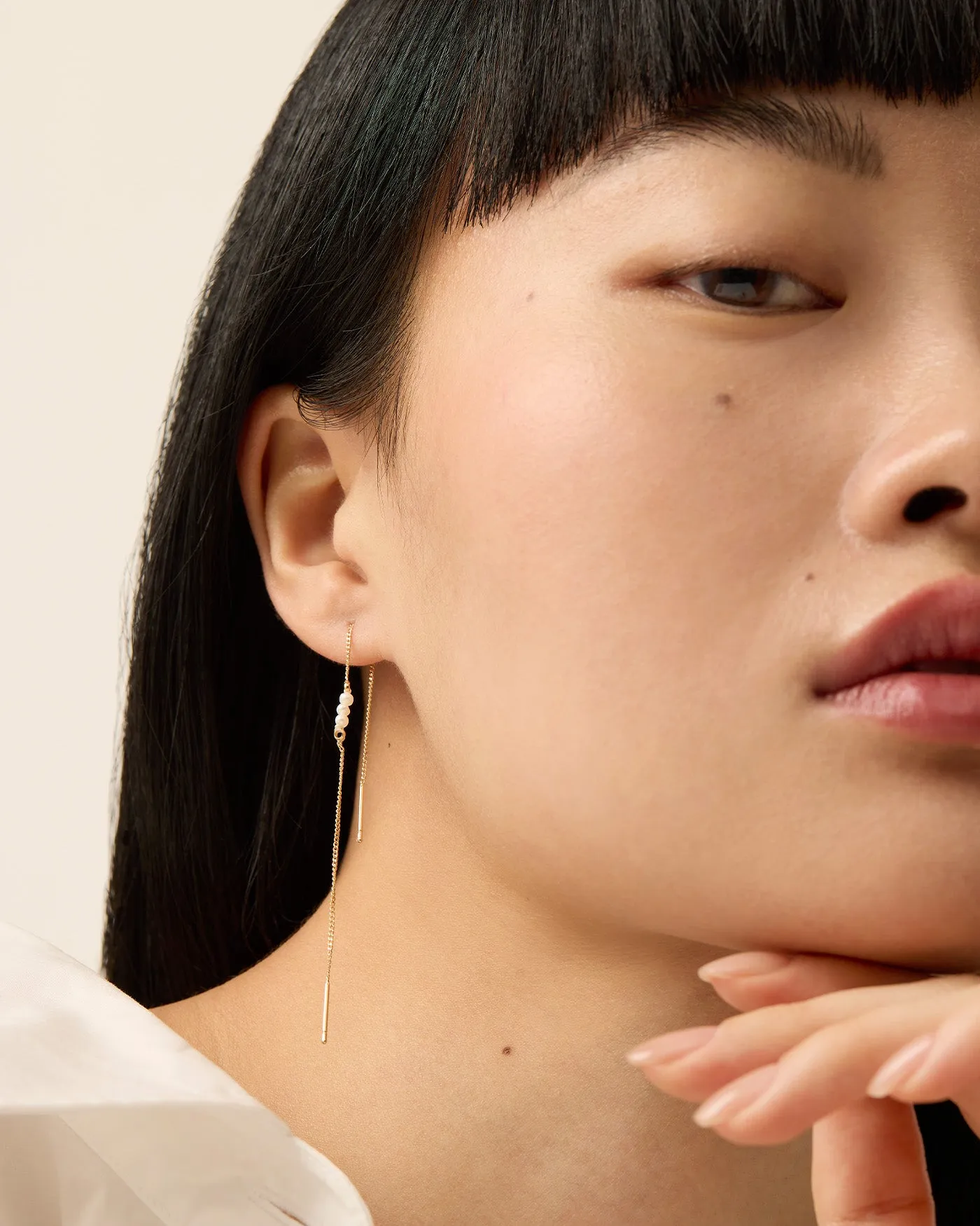 Delphine Threader Earring and Stud Set sold by JENNY BIRD product image thumbnail 4