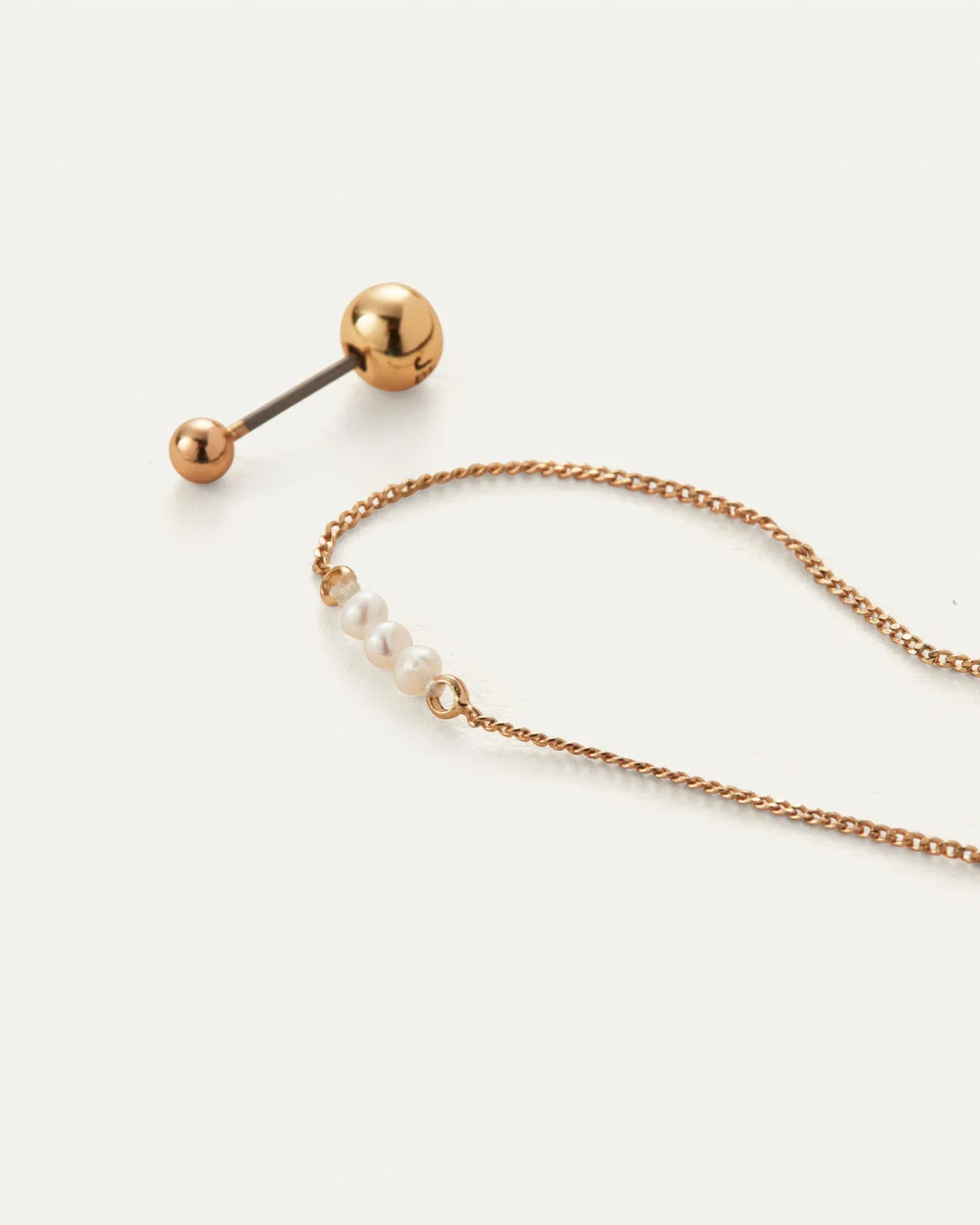 Delphine Threader Earring and Stud Set sold by JENNY BIRD product image thumbnail 3