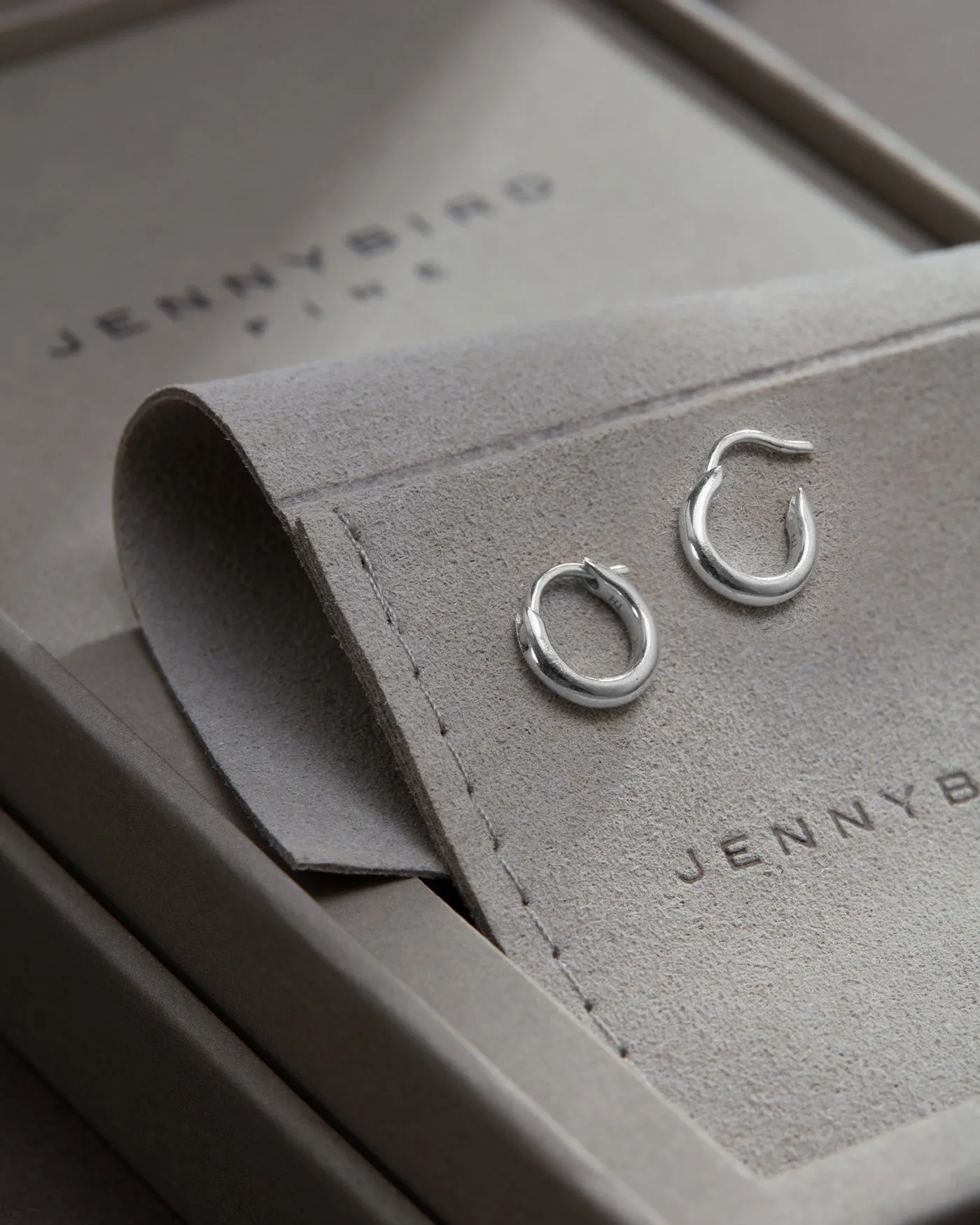 14K White Gold Huggie sold by JENNY BIRD product image thumbnail 5