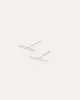 14K White Gold Bar Stud sold by JENNY BIRD