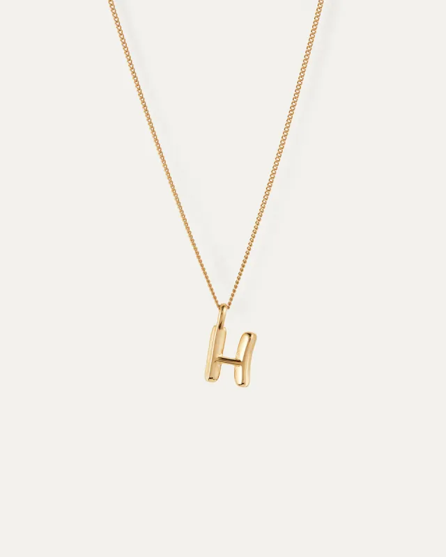 Monogram Necklace - H sold by JENNY BIRD