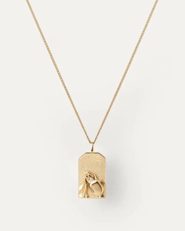 The Aquarius Zodiac Pendant Necklace sold by JENNY BIRD