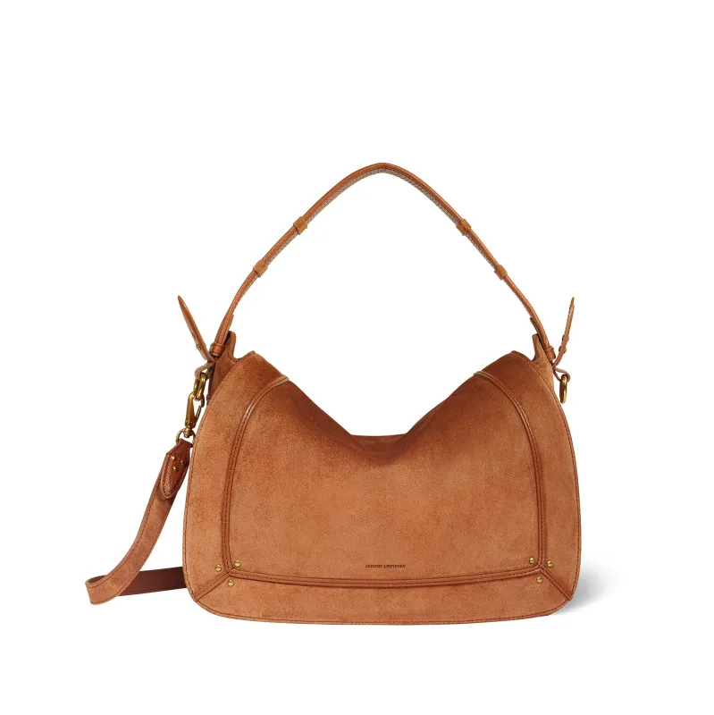 Sac Pepito L croute velours Caramel sold by Jerome Dreyfuss