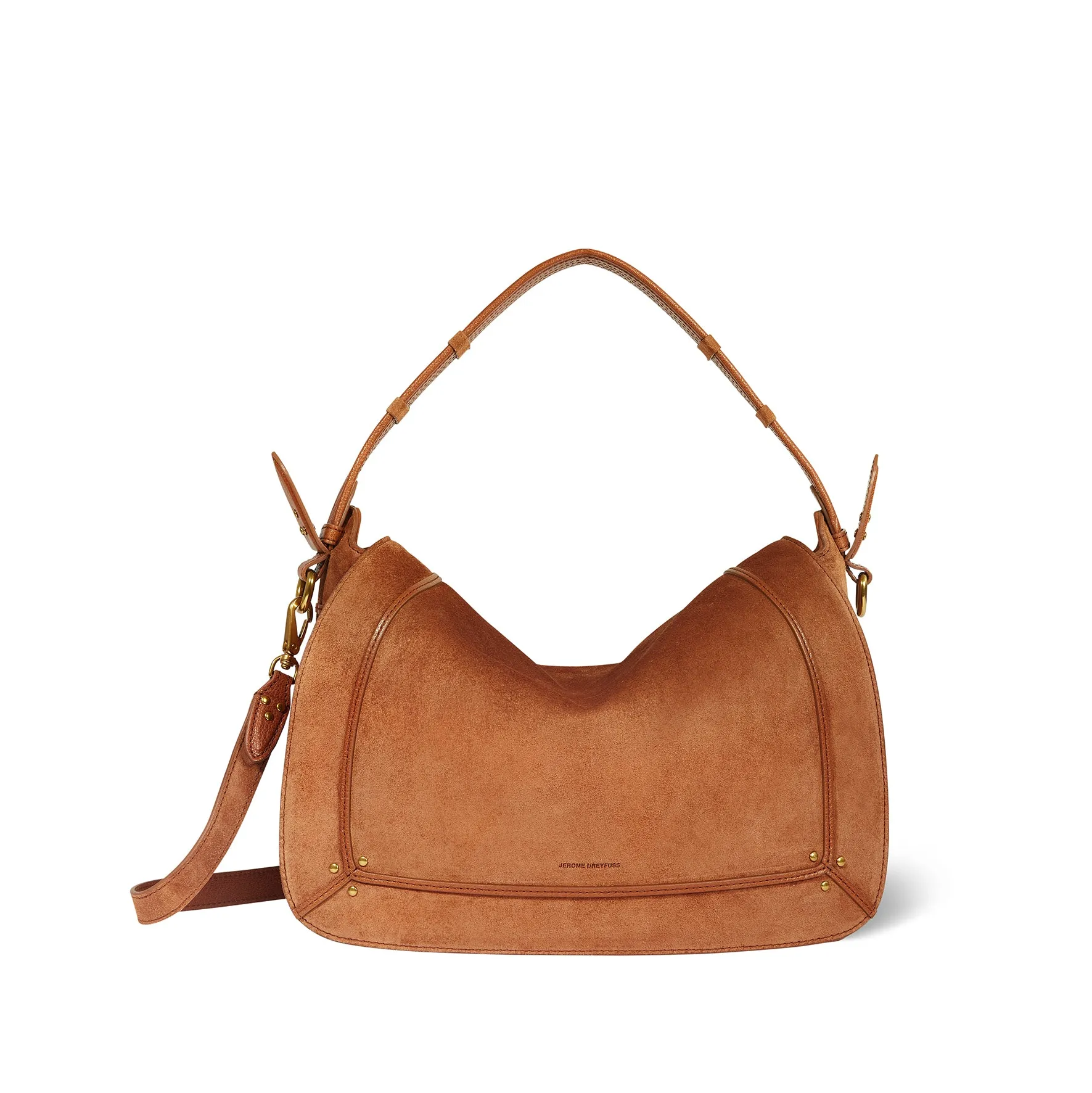 Sac Pepito L croute velours Caramel sold by Jerome Dreyfuss