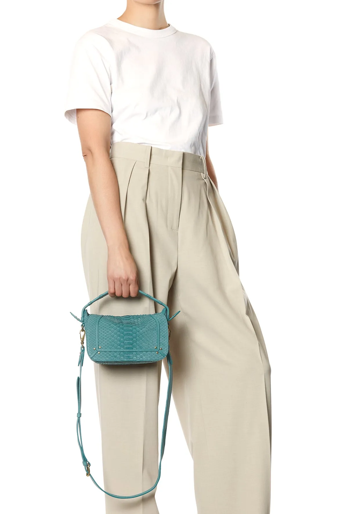 Sac Pepito S python Sequoia sold by Jerome Dreyfuss product image thumbnail 2