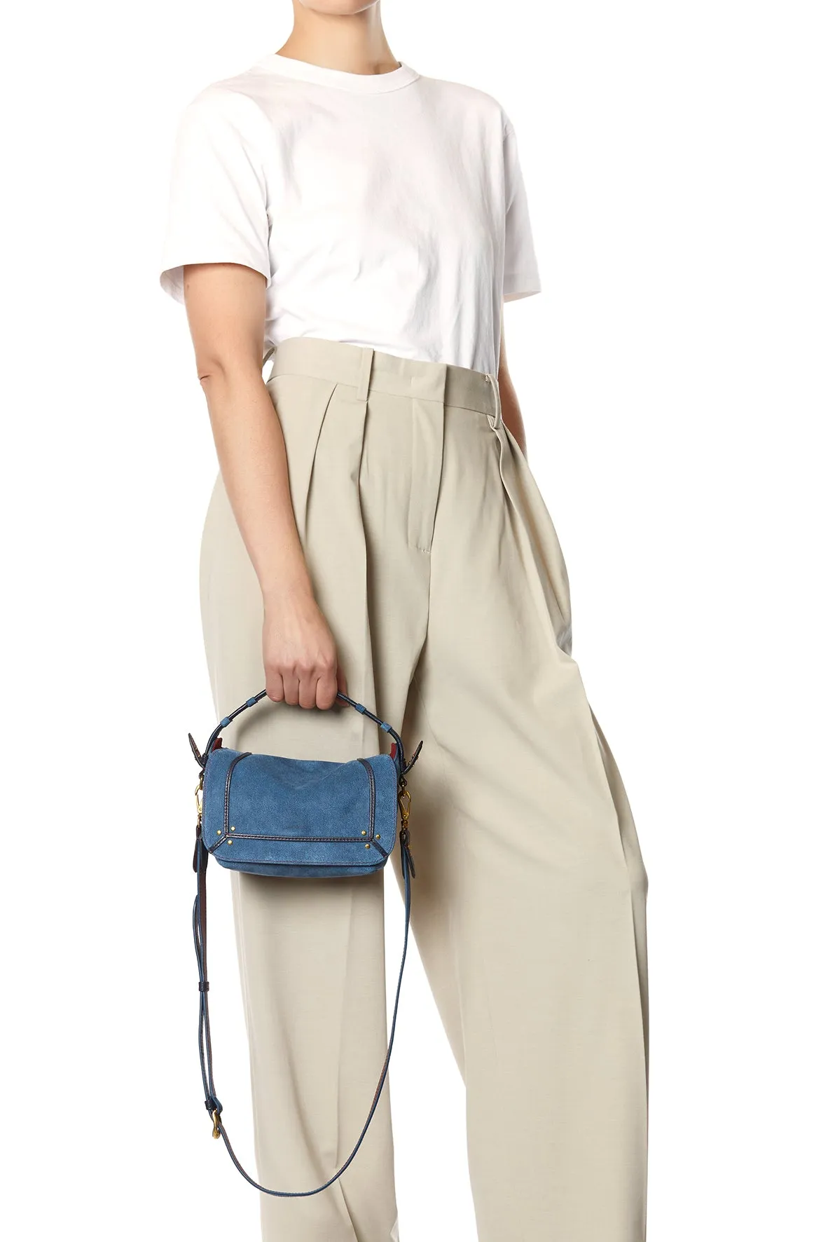 Sac Pepito S croute velours Jean's sold by Jerome Dreyfuss product image thumbnail 2