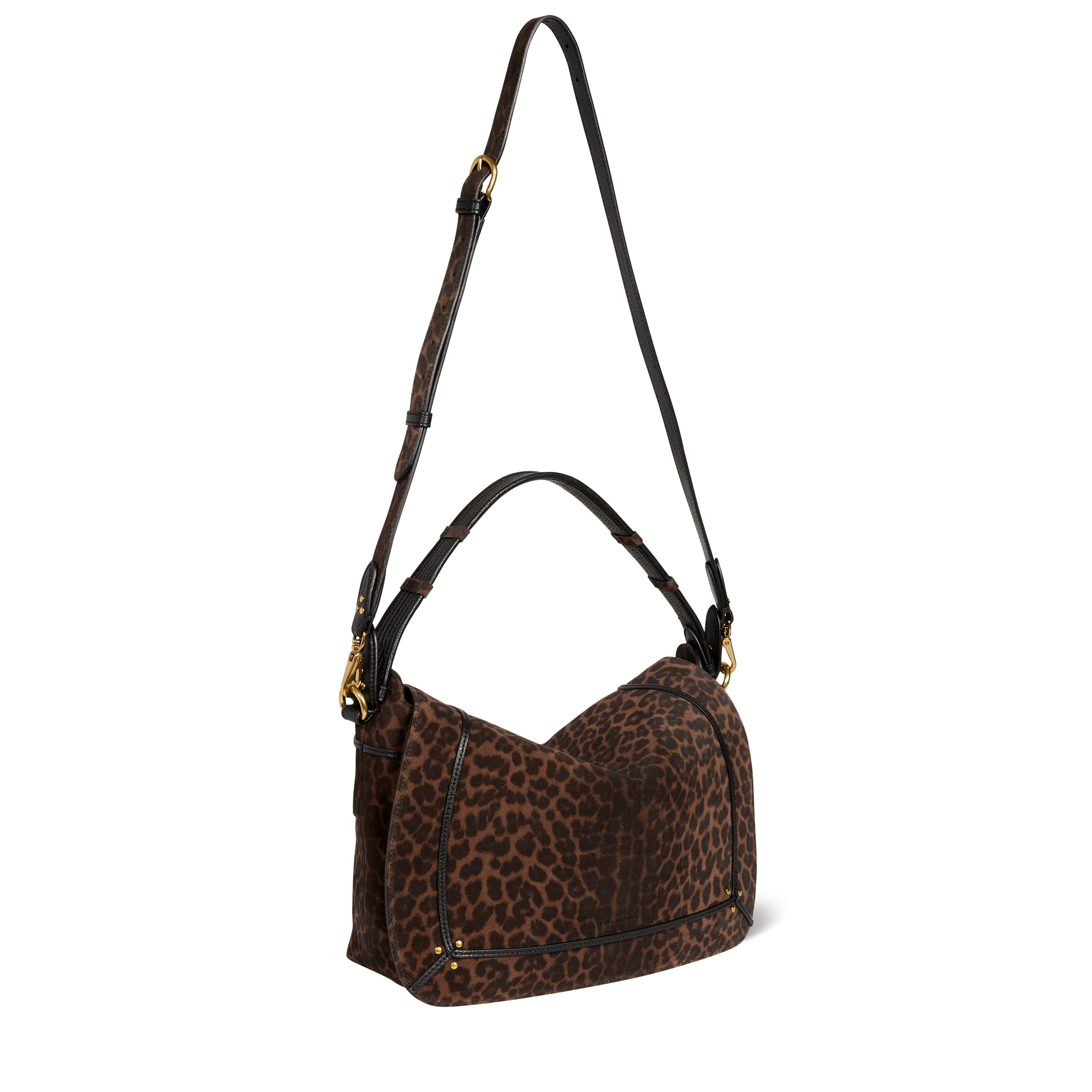 Sac Pepito L Croûte Velours Imprimé Léopard Naturel sold by Jerome Dreyfuss product image thumbnail 4