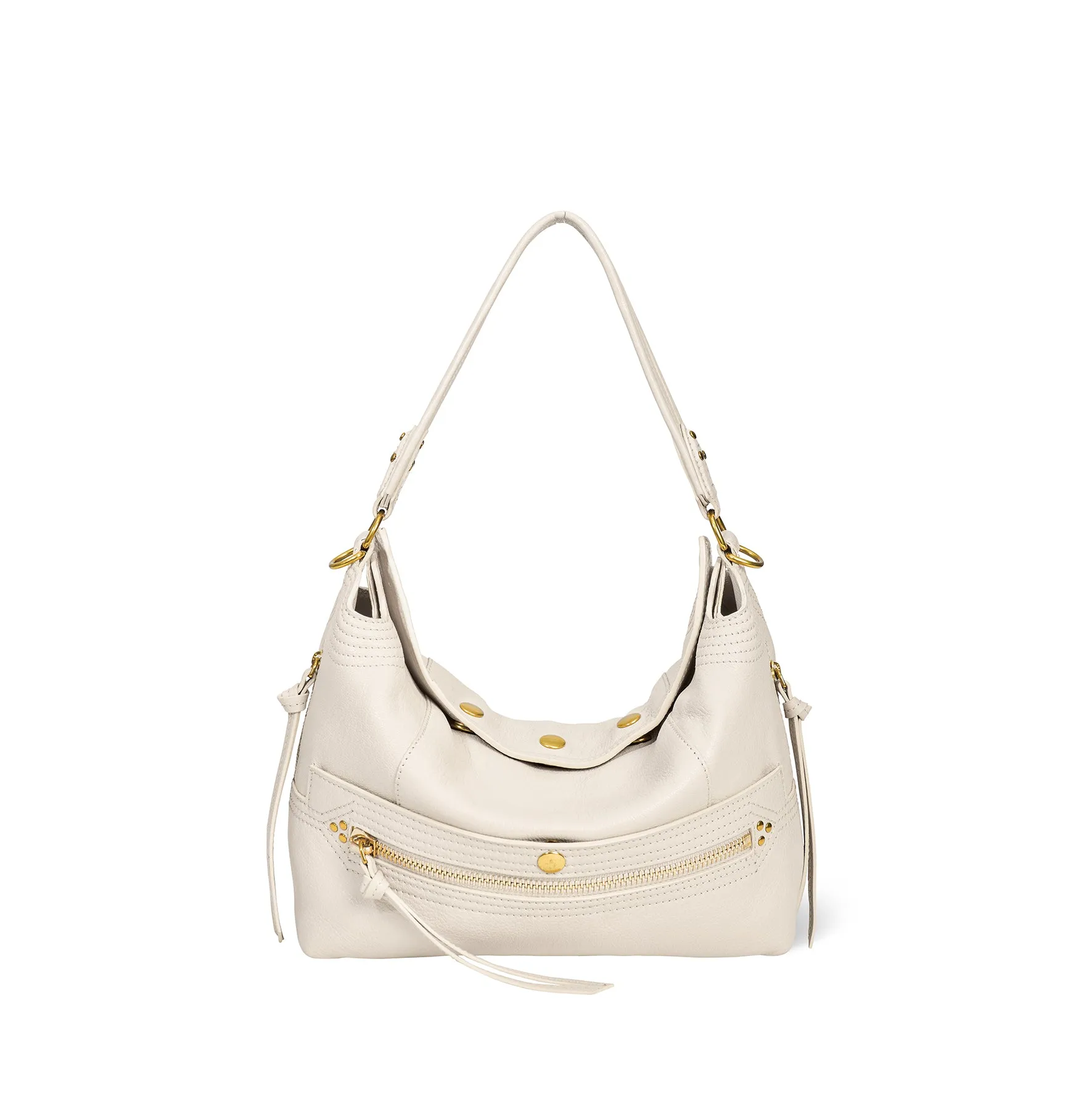 Sac Lucky Hobo Chèvre Ecru grainé sold by Jerome Dreyfuss