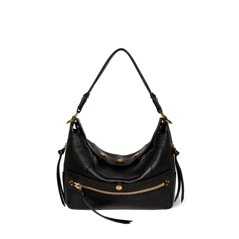 Sac Lucky Hobo Buffle Noir Brass sold by Jerome Dreyfuss