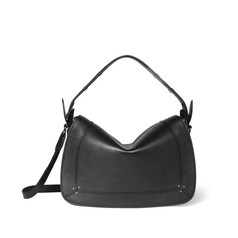 Pepito L Buffle Noir Silver sold by Jerome Dreyfuss