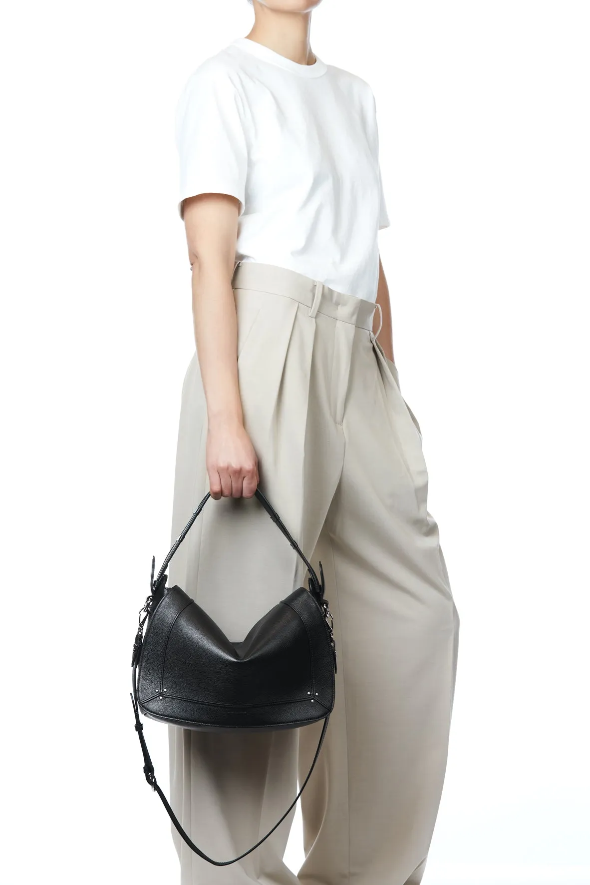 Pepito L Buffle Noir Silver sold by Jerome Dreyfuss product image thumbnail 2