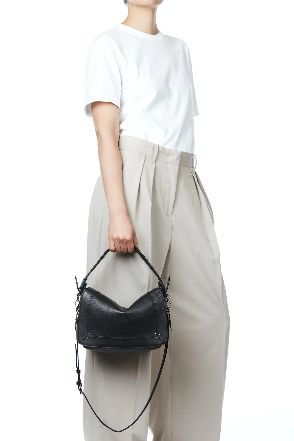 Pepito M Buffle Noir Silver sold by Jerome Dreyfuss product image thumbnail 2