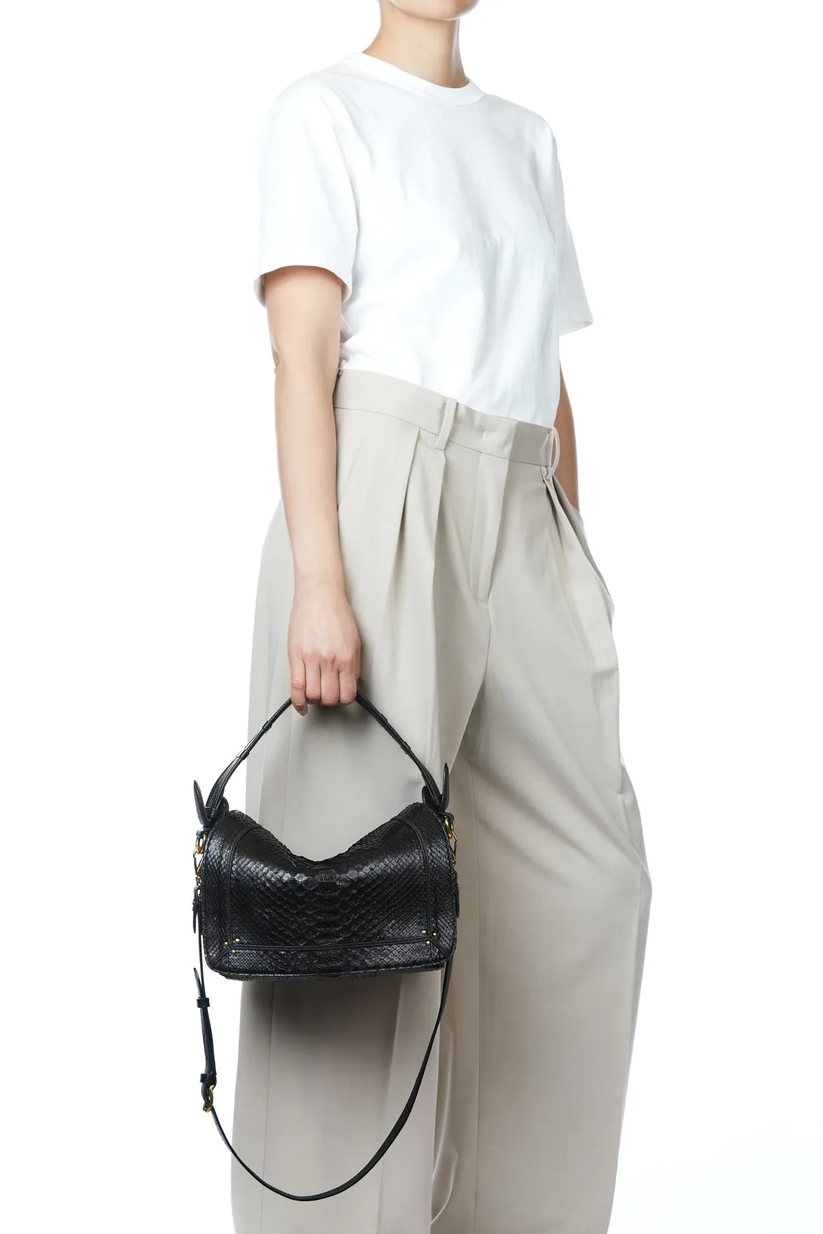 Pepito M Python Noir sold by Jerome Dreyfuss product image thumbnail 2