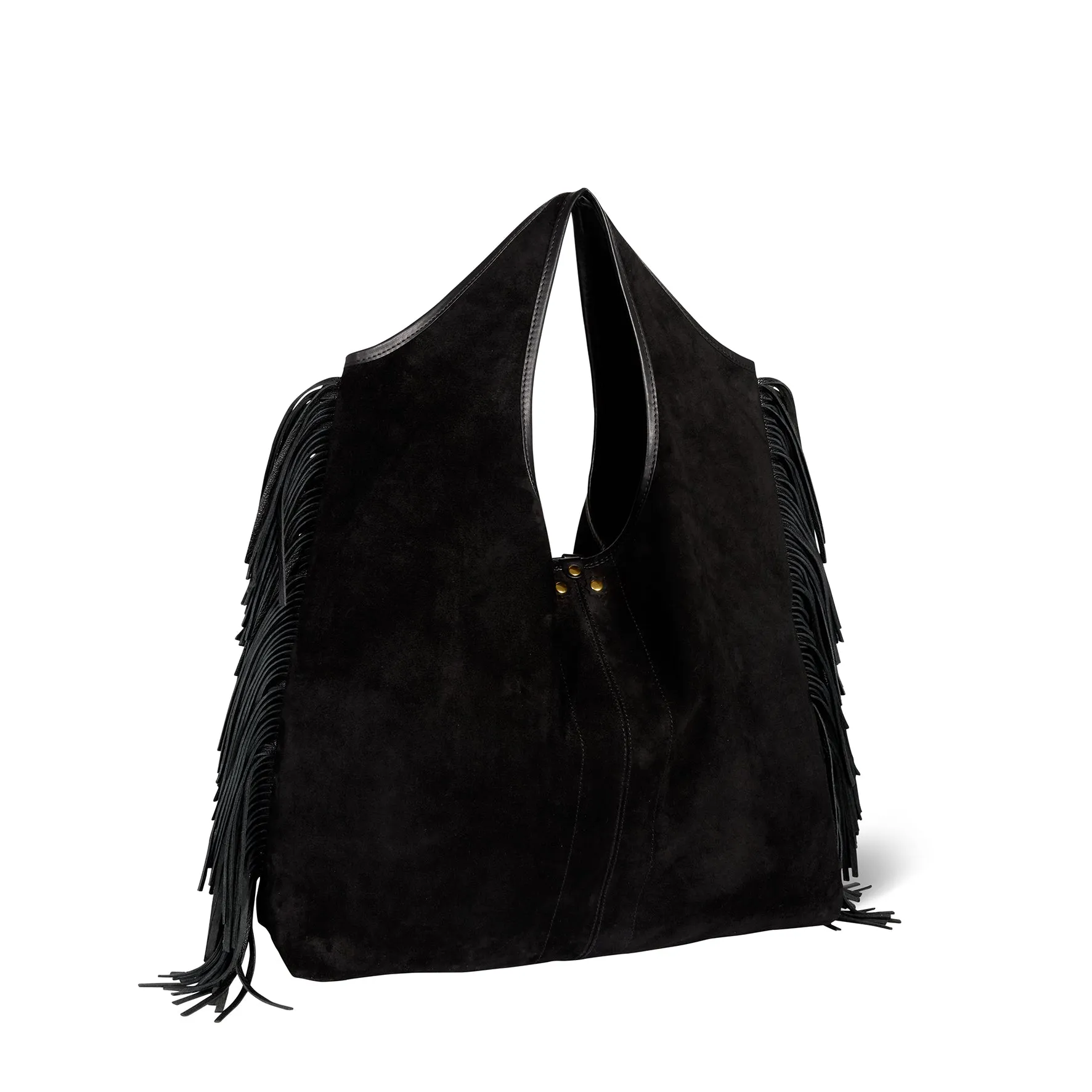 Sac Paco Croûte Velours Haenyeo Noir sold by Jerome Dreyfuss product image thumbnail 3