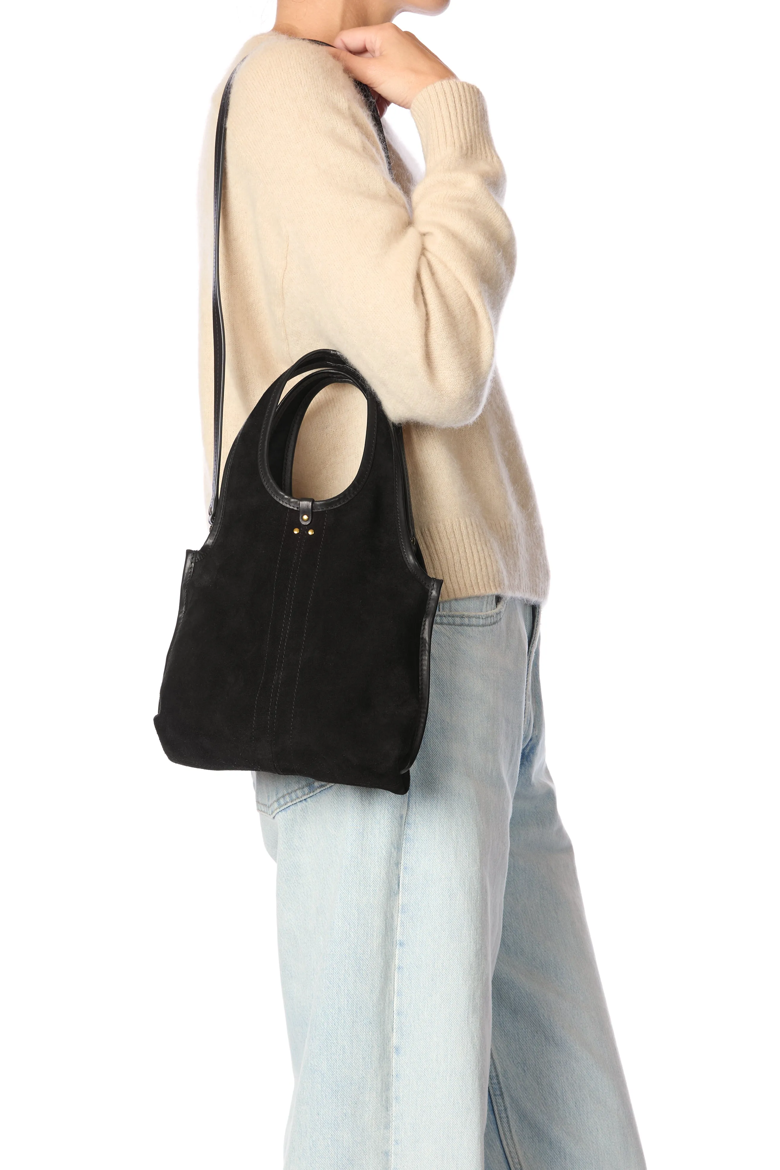 Sac Paco S Croûte Velours Noir sold by Jerome Dreyfuss product image thumbnail 2