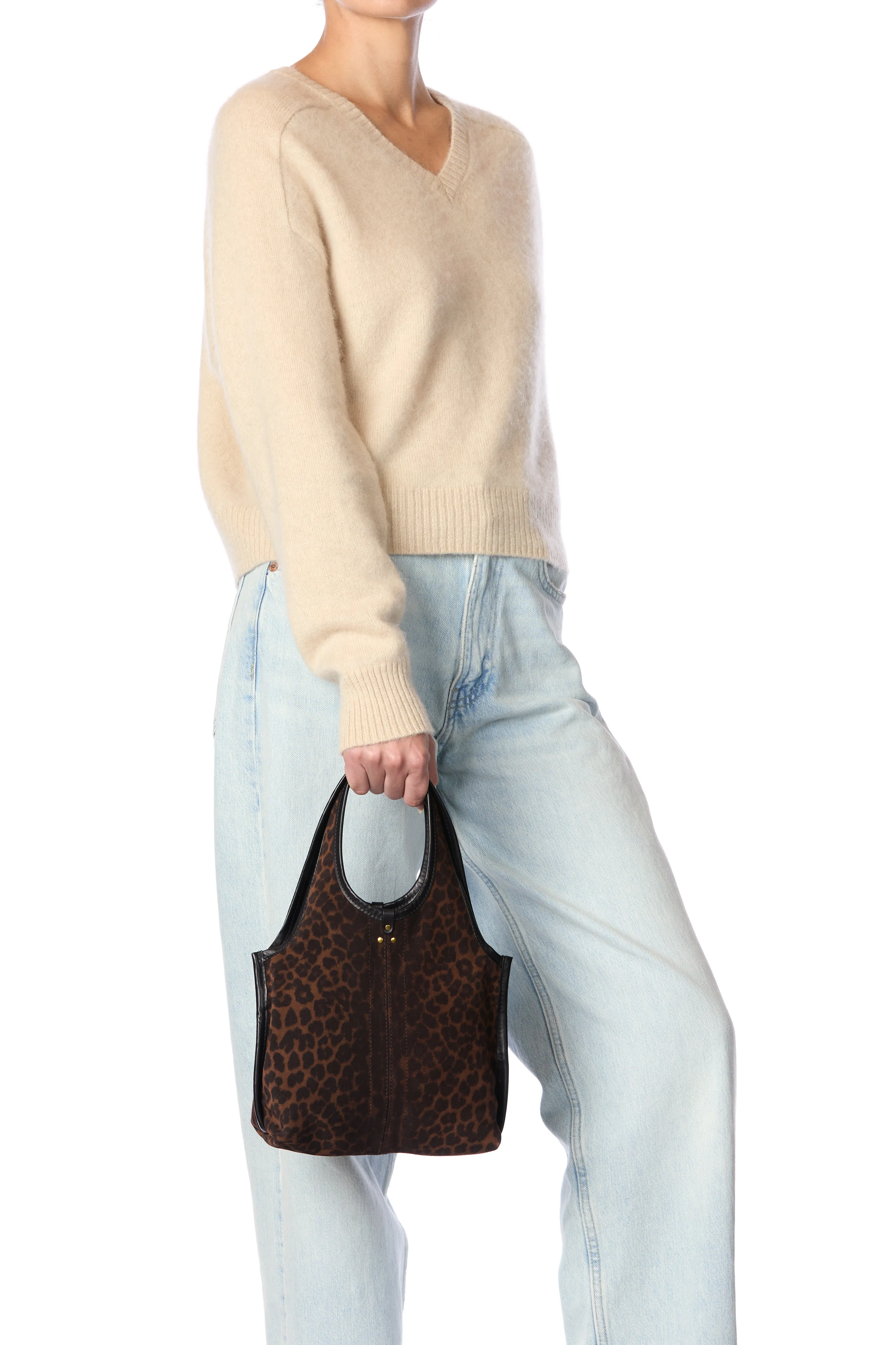 Sac Paco S Croûte Velours Imprimé Léopard Naturel sold by Jerome Dreyfuss product image thumbnail 5