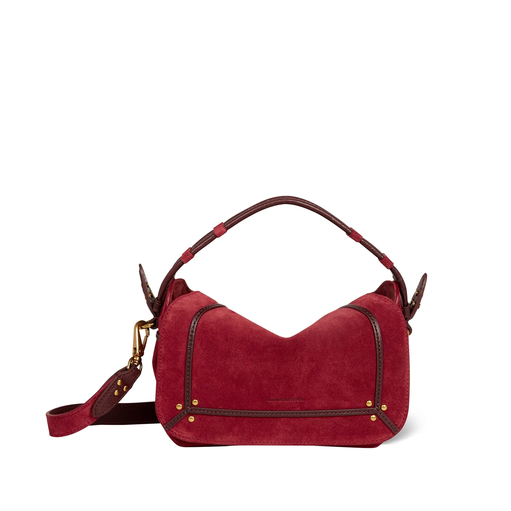 Sac Pepito S Croûte Velours Burgundy sold by Jerome Dreyfuss