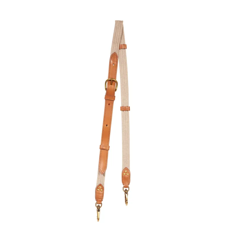 Bandoulière sangle fine Vachette Chêne made by Jerome Dreyfuss