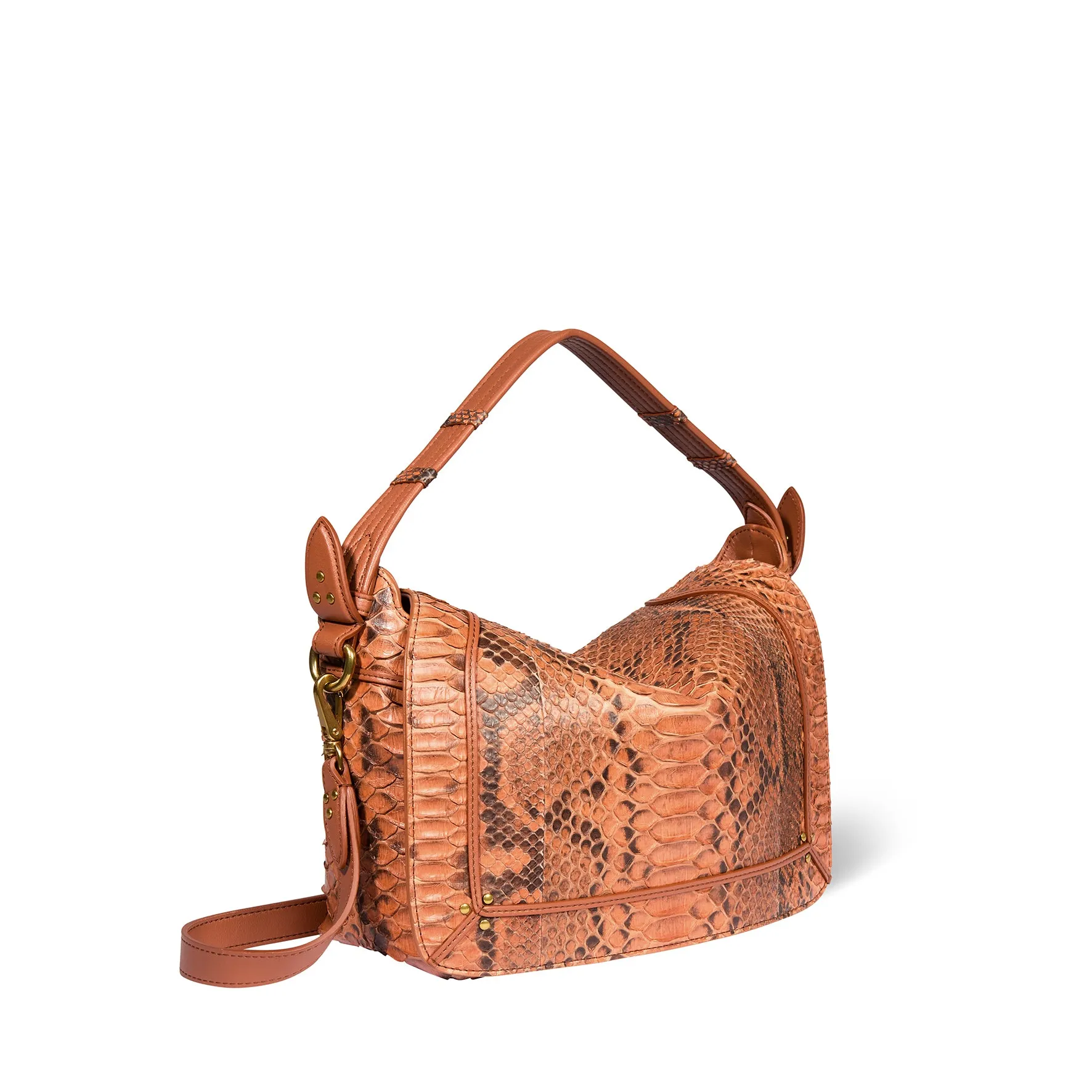Sac Pepito M python Cognac sold by Jerome Dreyfuss product image thumbnail 3