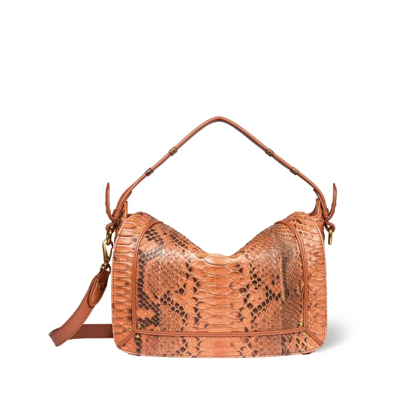 Sac Pepito M python Cognac made by Jerome Dreyfuss