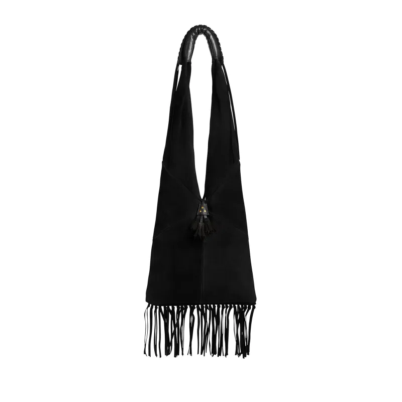 Sac Aram croute velours Noir made by Jerome Dreyfuss