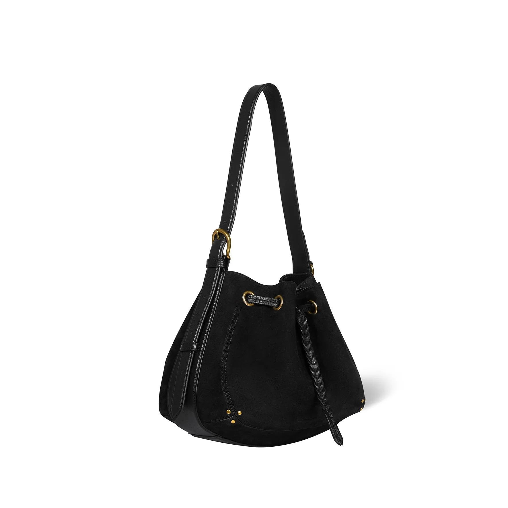 Sac Andy croute velours Noir sold by Jerome Dreyfuss product image thumbnail 3
