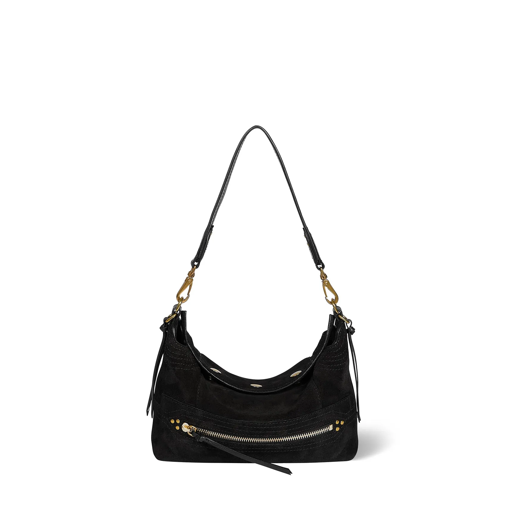 Sac Lucky Hobo Small croute velours Noir sold by Jerome Dreyfuss